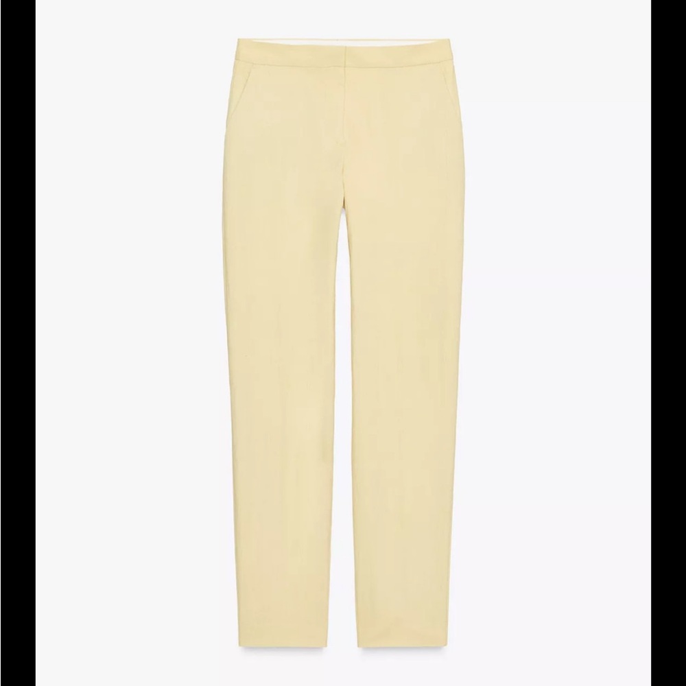 Zara Cream Straight Leg Women's Pants
